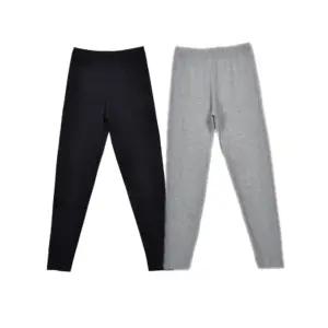 고급 면 스판 여성 내복바지 회색 스킨 Isb6+9XrG