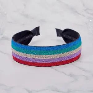 [라라] 펄 스트라이프 머리띠 민자형-블루(LALAH692)