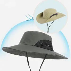 낚시용 등산용 정글모 남성용 여름 햇빛차단모자 챙넓은 메쉬