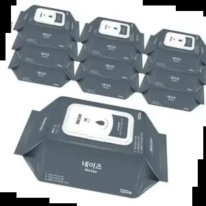 캡형물티슈 미래생활 네이즈 그랑 물티슈 캡형 120매x10팩