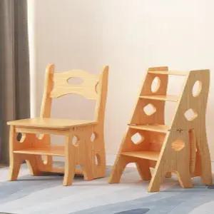 사다리 간이 원목 주방 발판 이동식 접이식 스텝스툴