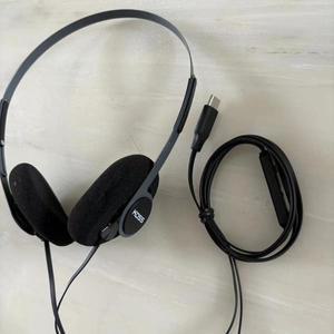 Koss KPH40 유틸리티 헤드폰 마이크가 포함된 TYPE C 케이블 경량 온이어 헤드셋