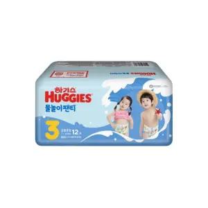 하기스 물놀이 팬티 공용 7kg 10kg 3단계 중형 12매 1팩