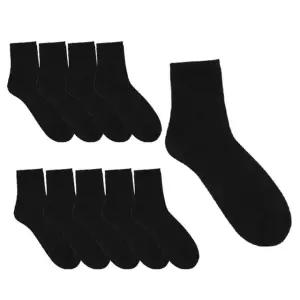 올무지 스포츠 중목 블랙 남자 10족 양말