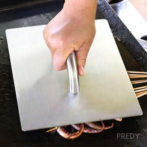 구이 프레스 그릴 패티 그릴프레스 주물 철판 누르개 도구 누름판