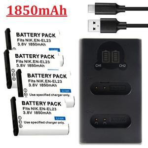 니콘 쿨픽스 카메라용 배터리 EN-EL23 EN 1850MAH B700 P900s P610s S810c