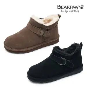 BEARPAW SHORTY BUCKLE 여성 경량 천연 소가죽 방한 양털 어그 부츠 2종 택1 K3050PD-W 483779