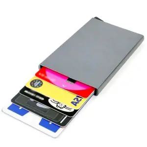 [하프클럽/]그레이 카드지갑 슬라이드 슬라이딩지갑 카드홀더