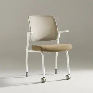 (무료배송) 6cm두께 에어홀방석 이동편한 학생 사무실의자(화이트) BJ3340