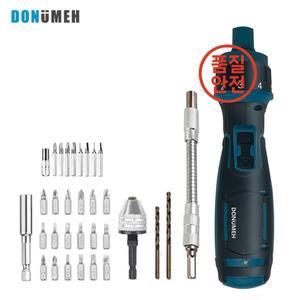 DONUMEH 무선 전기 스크루 드라이버 리튬 이온 배터리 충전식 미니 3.6V 공구 세트 가정용 유지 보수 1300m