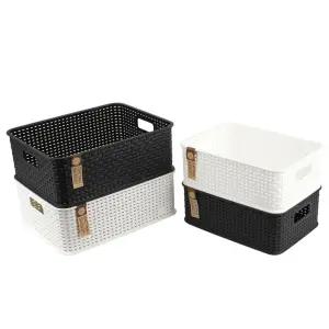 마이스타일 직사각 T 바스켓/수납/바구니/냉장고/미니/플라스틱/슬림/소형/책장/속옷/정리/장난감/대형/A4