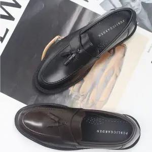 발등 장식 남성 구두 키높이 효과 인조가죽 캐주얼화 WCDF557