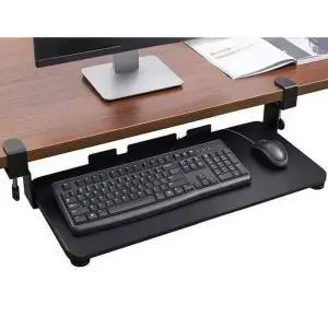키보드 트레이 슬라이드 25X17.5CM 책상 선반 1. 연장 받침대 블랙