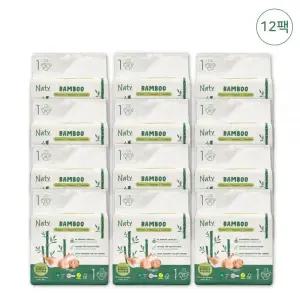 네띠 아기 기저귀 조리원 대용량 밤부 밴드형 1단계 264매 MNS