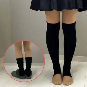 Jpar 레그워머 발토시 롱 워머 블랙 학생 골프 니트