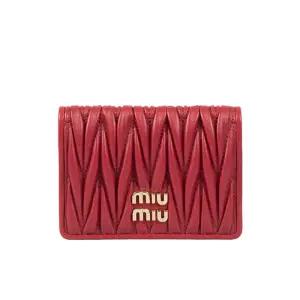 [로로모다]  마테라쎄 나파 가죽 여성 카드지갑 / 5MC103-AFPP-F0011