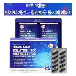 브레인 맥스 솔루션1200 60캡슐 포스파티딜세린 비타민E