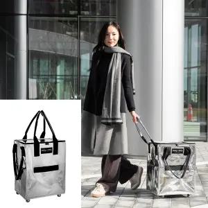 코지앤픽 쇼핑캐리어 접이식카트 장바구니캐리어 대형 60L(실버)