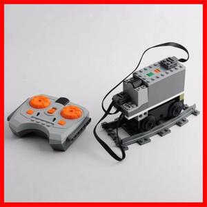 DIY 기차 모터 세트 IR  수신기 AAA 배터리 케이스 LED 스트립 레일 트랙 레고 도시 PF MOC 블록과 호환 가
