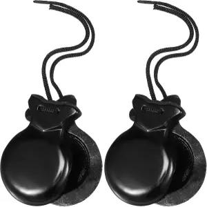 아바오담 전통 스페인 플라멩코 주걱 2개 목재 초보 타악기 악기 리듬 조기 교육