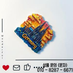 독일 고딕 건축 정교한 장식 쾰른 대성당 기념품 창의적인 3D 냉장고 스티커