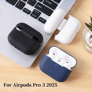 애플 에어팟 프로 3 3세대 프로3 2025년형 USB C 케이스 실리콘 커버 블루투스 이어폰 케이스 보호 액세서리