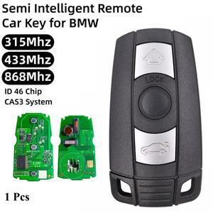 1PCS 315/433/868MHz 반지능형 자동차 리모컨 키 ID46 칩 BMW 시스템 1/3/5/7 시리즈 X5 E60
