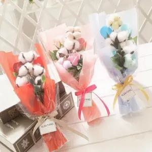 블루 스윗코튼부케 졸업식 꽃다발 생일 기념일 선물 생일