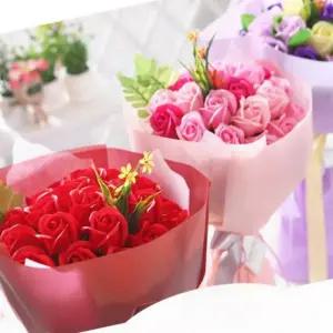 HPS 20송이 바이올렛 장미 꽃다발 졸업식 생일 선물 입학식