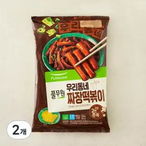 우리동네 떡볶이 짜장 2인분 330g 2개