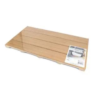 욕실발판 화장실 발판 베란다 현관 발받침대 소 나무발판 미끄럼방지매트 원목발판 화장실발판