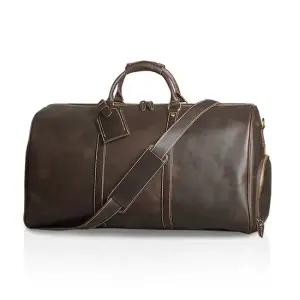 [선물증정] 힐링그래스 헌터 소가죽 보스턴백 스포츠 가방 다크브라운 HGSG0184DB