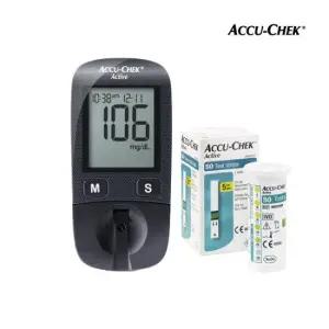 아큐첵 액티브 혈당측정기+시험지 110매+침100개+솜100매