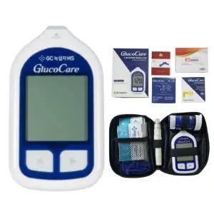 녹십자 글루코케어 혈당측정기 + 시험지100매 + 침100개 + 솜100매 혈당계 풀세트