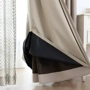 [지나송]로얄 더블레이어 방한 암막커튼+코디커튼+커튼봉(대형)