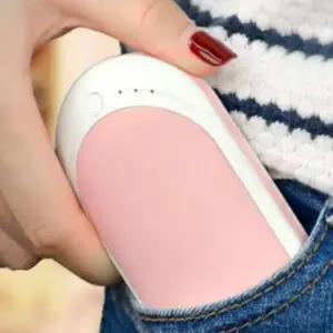 겸용 대용량 미니 손난로 가능한 더욱 온도조절 보조배터리  핫팩 양면 발열로 따듯한 휴대용