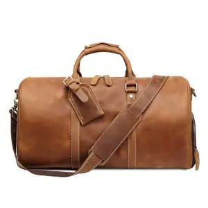 [선물증정] 힐링그래스 헌터 소가죽 보스턴백 스포츠 가방 HGSG0184BR