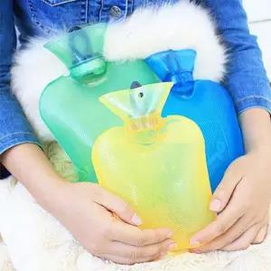 (색상 보온물주머니(중형))보온 주머니 보냉 스포츠 냉온 유단포 찜질팩 중 물주머니 온수핫팩 휴대 용보온