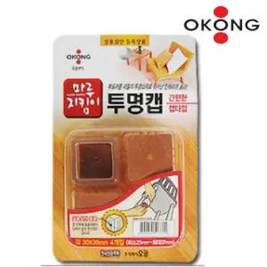 오공 바닥 긁힘x소음방지 탁자 투명보호캡 30mm 5개 의자 마루보호 가구용