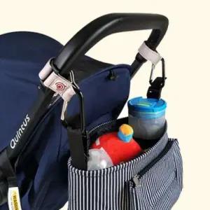 카라비너 버클 유모차 고리 걸이 가방 설치 찍찍이 WFJ2U6T