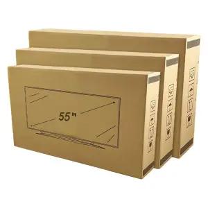 티비포장박스 코너 75인치 TV이사박스 포장재 폼 파손방지 종이상자 대형 에어보호캡 65
