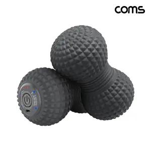 COMS 땅콩형 듀얼 진동 팔 종아리 셀프 마사지기 마사지볼(2개입) ZM432
