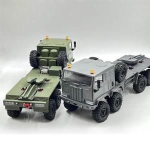 8*8 RTR 1/18 컨트롤 밀리터리 트럭 RC 오프로드 차량 280 브러시드 모터 피프스 휠 윈치 메탈 훅 올 휠 스