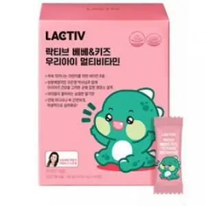 (정품) 락티브 종합 멀티 비타민 박사 배합 키즈 유아 츄어블 영양제 60정, 1개