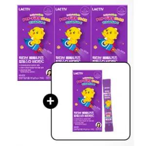 (정품) 2개월분 락티브 베베키즈 팝핑스타 비타민C 성분배합 15포, 4개