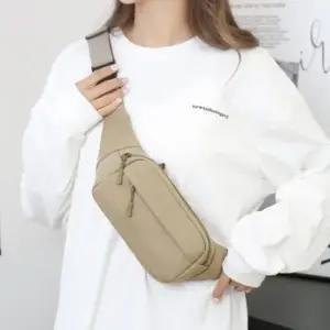 남성 여성 런닝 운동 가벼운 편한 베이직 힙색 가방 허리가방 미니힙색 가죽힙색