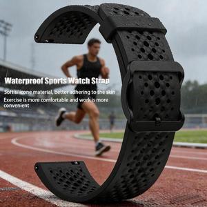 화미 아마즈핏 액티브 맥스 48mm 시계 밴드 22mm 호환 통기성 스포츠 스트랩, 아마즈핏 밸런스 2 BIP 6 5