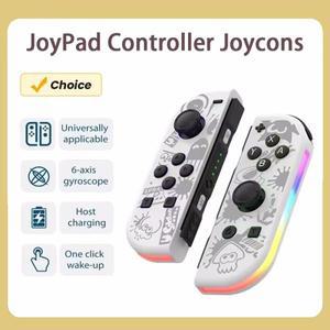 닌텐도 스위치 NS/OLED/LITE용 무선 컨트롤러 게임패드 조이스틱 듀얼 진동 터보 리모컨 6축 자이로 L/R