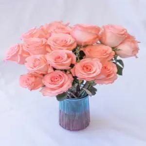 부쉬 파란 결혼식 생화같은 파란장미 꽃다발 푸른 샴페인