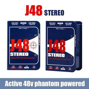 J48 스테레오 프리미엄 액티브 DI 박스 - 라이브 콘서트 및 녹음을 위한 고성능 팬텀 전원